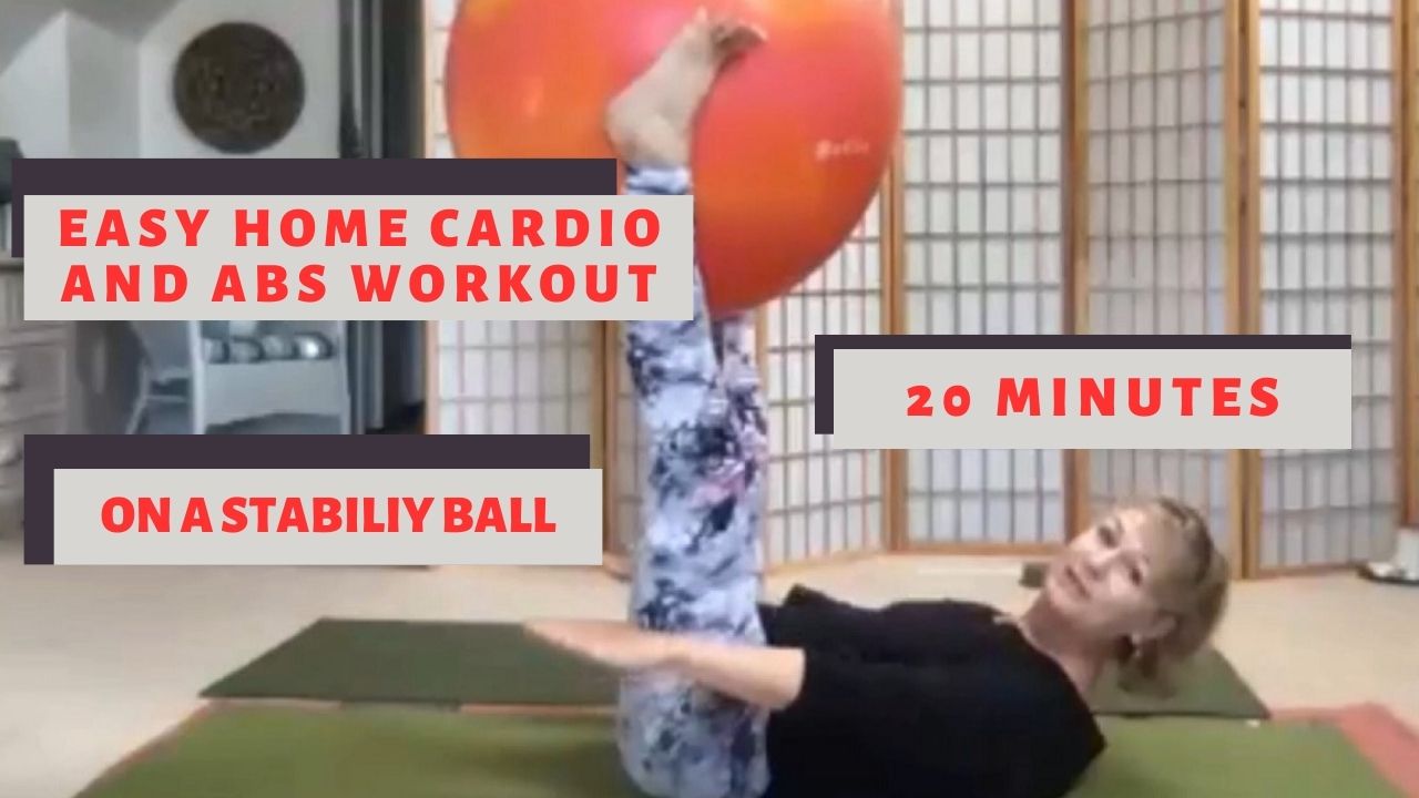 How to do an easy home Cardio and abs workout on the Stability Ball